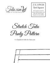 Download - Adult Stretch Tutu Panty Pattern